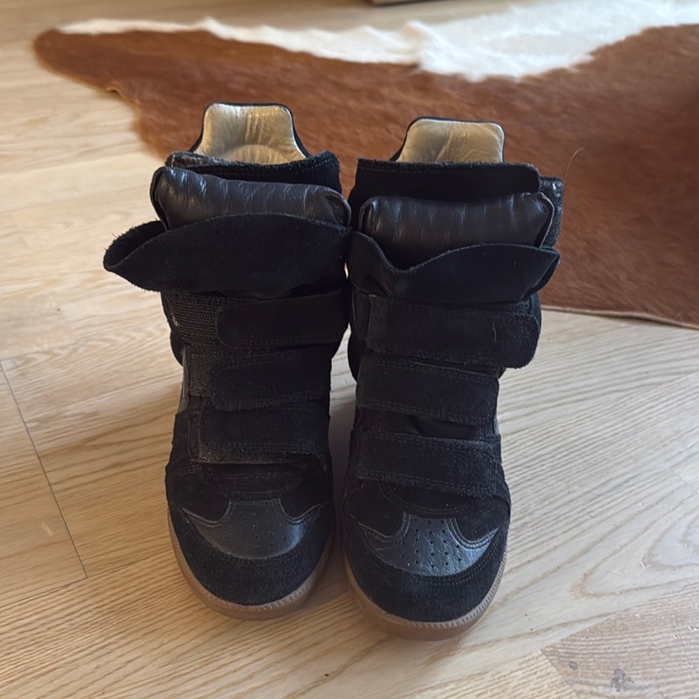 Isabel Marant Black High-Top Sneakers